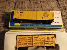 5298-d Ahm/rivarossi 3-ahm Ho Scale Rolling Stick Cars Mkt Chw Raths Black Hawk Ham Used
