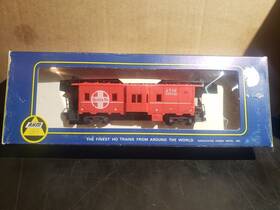 5331b Ahm/rivarossi 5331e Vintage Santa Fe Bay Window Caboose