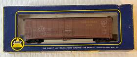 27294 Ahm/rivarossi 5332f Vintage Ho Scale Brown Prr Pennsylvania 50ft Reefer Box Car #5332f