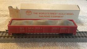 5431-04 Ahm/rivarossi 534104 Ho Scale Norfolk And Southern Steel Gondola. C-6 Vg In Ob