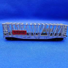 1003 Ahm/rivarossi 5393 Ho Scale Chemplex Plastics Container Carrier Skeletal Flat Car Ctix