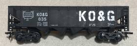 5460e Ahm/rivarossi Ko&g Coal Hopper Freight Train Car 835 Ho Scale Model 1970s 5460e Ahm/rivarossi Ko&g Coal Hopper Freight Train Car 835 Ho Scale Model 1970s