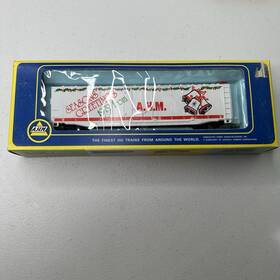 5582-10 Ahm/rivarossi Seasons Greetings 50ft Christmas Boxcar - 1 87 Scale Railcar Toy