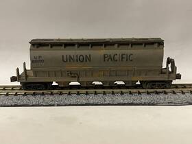 86100 Ahm/rivarossi Weathered N Scale Up Union Pacific 4 Bay Hopper No
