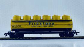 30903 Ahm / Roco 5429g #5429g Ho Scale Firestone 40ft Six Dome Tank Car Gatx
