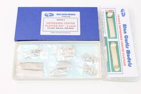 Ac076-2 Alan Curtis N Scale 12 Axel Depressed Center Flatcar Diecast Kit 2 Pack