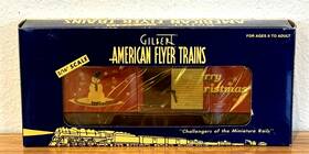 American Flyer 023922483461 2002 Vintage New Lionel Gilbert Christmas Boxcar Trains S Gauge
