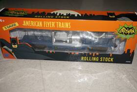 2119140 American Flyer Lionel Batman Searchlight Flat Car S Gauge Railroad