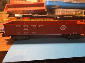 24110 American Flyer 1959 Af Prr Tuscan Plastic Gondola Solid Knuckles S-gauge 24110 American Flyer 1959 Af Prr Tuscan Plastic Gondola Solid Knuckles S-gauge
