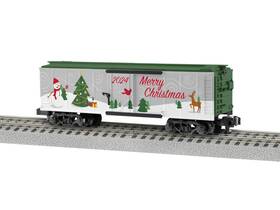 2419010 American Flyer S 2024 Christmas Boxcar