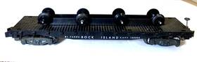 24556 American Flyer Vintage No. Rock Island Wheel Transport Flat Car