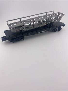 American Flyer 24566 S Gauge Nh New Haven Flat Car With Trailer