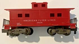 24610 American Flyer Lines Caboose Vintage Ac Gilbert Built 1951