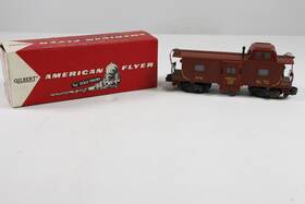25035 American Flyer Deluxe Action Caboose S Gauge With Box - Untested