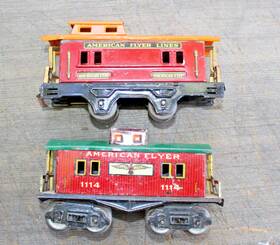 3014-1114 American Flyer 2 Prewar O Gauge 1114 Caboose And 3014