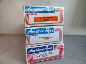 6-48501 American Flyer 4-9105--4-9711--6-48501 Set Of Three Southern Pacific And Freight Cars Nib