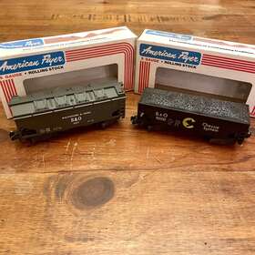 4-9207 American Flyer 4-9200 S-gauge B&o Covered Hopper And Chessie Coal