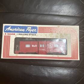 4-9401 American Flyer S Gauge Baltimore And Ohio Bay Window Illuminated Caboose Ln