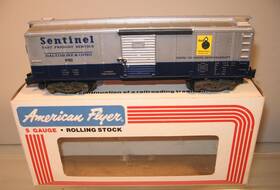4-9702 American Flyer Baltimore And Ohio Sentinal Box Car Ob Mint S Gauge
