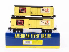 6-48282 American Flyer S Scale Tca 2010 Carling Black Label Boxcar 2-car Pack