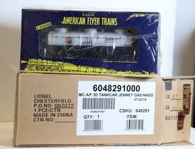 6-48291 American Flyer S Ga Jenney Gas 3-dome Dome Tank Car - Mib 2010 Nasg