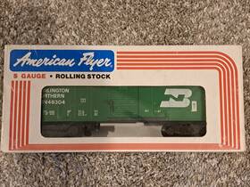 6-48304 American Flyer Burlington Northern Box Car 1986 S Gauge
