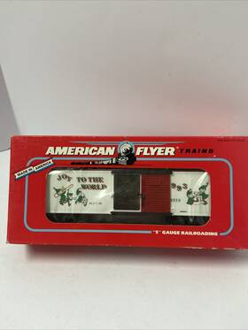 6-48319 American Flyer Joy To The World Christmas Boxcar 1993 S-gauge New In Box