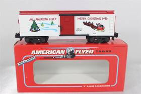 6-48321 American Flyer 1994 Christmas Boxcar Excellent Ln Ob S Gauge Af