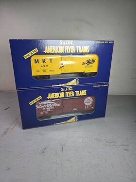 6-48334 American Flyer 6-48332 48334 Set Of 2 Box Cars M-k-t And Seaboard Nib 6-48334 American Flyer 6-48332 48334 Set Of 2 Box Cars M-k-t And Seaboard Nib