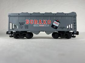 6-48475 American Flyer S Gauge Boraxo 2-bay Covered Hopper Ob Nasg 1991