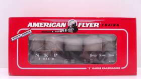 6-48510 American Flyer S Nickel Plate Road Nkp Gondola Train Car Canisters New