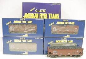 6-48613 American Flyer S Bessemer And Lake Erie 3-bay Hopper Set Of 4 Ln/box