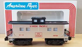 6-48703 American Flyer Union Pacific Square Window Caboose S Gauge 1 64 Scale 6-48703 American Flyer Union Pacific Square Window Caboose S Gauge 1 64 Scale
