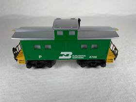 6-48706 American Flyer S Gauge Burlington Northern Sq Window Caboose #8706 Ob
