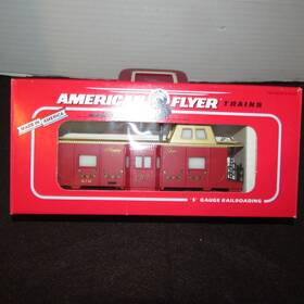 6-48712 American Flyer S Scale Christmas Inch Happy New Year Caboose #0101
