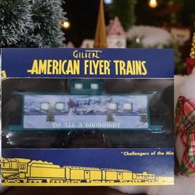 6-48749 American Flyer Gilbert S Gauge 3/16 Inch Scale Christmas Caboose With Box
