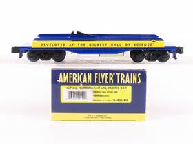 6-49049 American Flyer S Scale Commemorative Unloading Flat Car With Vehicle Load