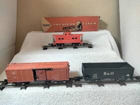 825479 American Flyer S Gauge B&o # Hopper 633 Box 638 Caboose Link Couplers