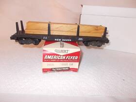 X-104 American Flyer 928/24515 24515/928 Lumber Car In Original Transition Box Lot #x-104