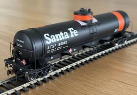 Alm-1965 American Limited Modern Tk-o Tank Car Santa Fe/atsf #98063 Ho Scale