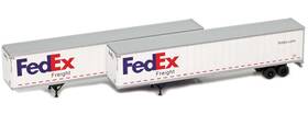 American Z Line 954003-1 Z-scale Azl Fedex Freight 53ft Trailer 2-pack