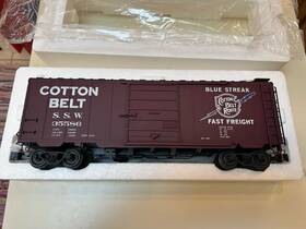 G401-01 Aml Accucraft Ps-1 Cotton Belt Box Car Crisp Graphics Fine Detail G Scale C8/ln