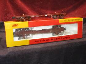 Ams32-161-24 Ams - American Model Supply Westside Short Logging Cars G-gauge 1 20.3 Lot Of Two 2 Ams32-161-24 Ams - American Model Supply Westside Short Logging Cars G-gauge 1 20.3 Lot Of Two 2