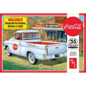 Amt1094 Amt 849398021934 1/25 1955 Chevy Cameo Pickup Coca-cola Plastics Car/truck 1/24-1/25