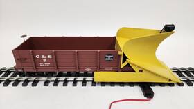 46708 Aristo-craft G Scale Colorado And Southern Wedge Snow Plow Metal Wheels Free S&h