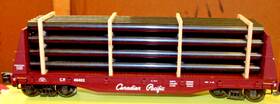 Art-46402 Aristocraft 022081464021 Aristo Craft G Scale Flat Car With Load Canadian Pacific Complete Nice