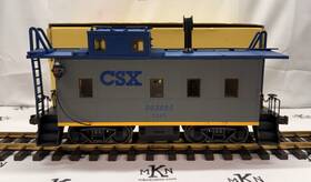 42129 Aristocraft Aristo Craft - Art Csx Steel Long Caboose Metal Wheels Kadee Ex/box