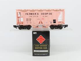 Art-41210 Aristocraft G Scale Rrrx Farmers Co-op 2-bay Covered Hopper #41210