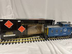 Art-42109 Aristocraft Baltimore And Ohio Caboose Steel Wheels With Box