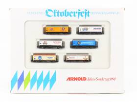 0149 Arnold N Scale Oktoberfest-bierwagengarnitur Covered Wagons 6-pack
